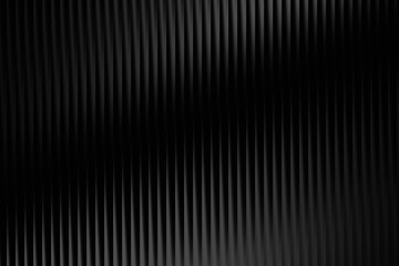 Dark Black and Gray Vertical Ribbed Texture with Subtle Light Shading abstract background