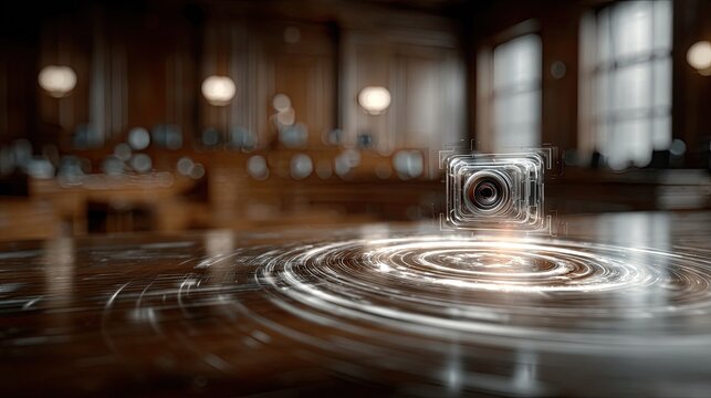 Police body cam recording courtroom with justice watermark overlay symbolizes transparency, law ethics, fairness, governance, structure, compliance, protection, authority, accountability