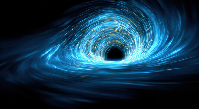a black hole - Cosmic space scene - Abstract science fiction concept.