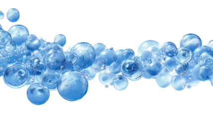 blue water bubbles