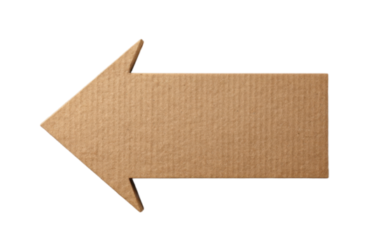 cardboard box paper arrow