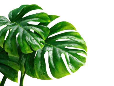 fresh green leaf with green leaves