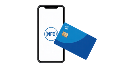 Modern smartphone wirelessly paying with a contactless credit card, symbolizing secure digital transactions and future financial technology for seamless commerce experiences