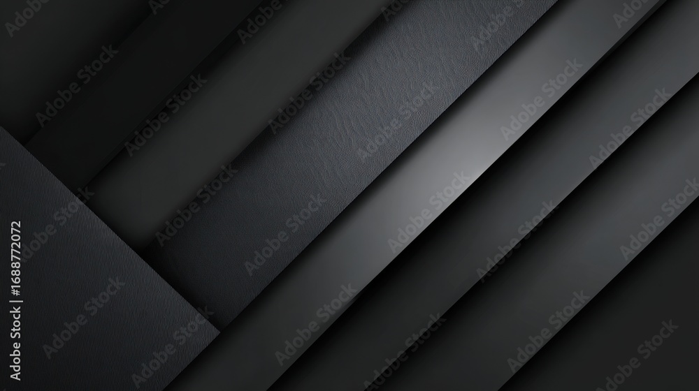 Poster various layers of black textures are arranged in an abstract pattern, creating a contemporary feel. 