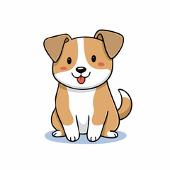 vector dog Hand draw isolated