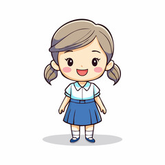 little girl  happy smile