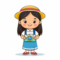 little girl with a baseball bat