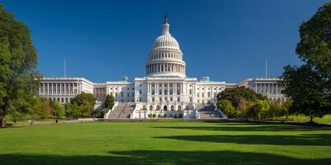 Fototapeta premium Capitol Building on a Sunny Day