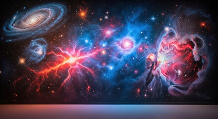 A Breathtaking Cosmic Panorama of Galaxies and Nebulae.