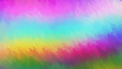Abstract artwork with a rainbow-like effect, displaying a vibrant array of colors transparent background
