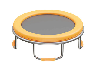 Trampoline icon 3d rendering illustration