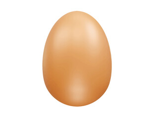 Egg icon 3d rendering illustration
