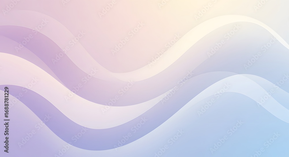 Poster pastel abstract waves soft gradient background for modern designs