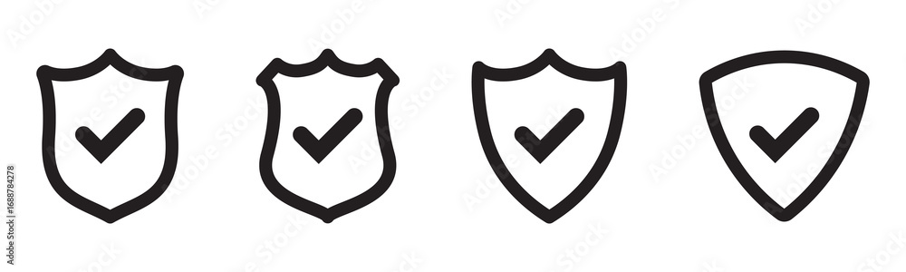 Poster check mark icon button set. check box icon with right or yes checkmark icons. checkmark icons in gre
