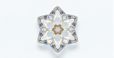 Elegant Crystal Geometric Ornament