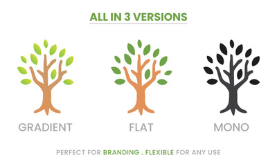 Obraz premium Tree Growth Logo | Eco-Friendly Sustainability Symbol