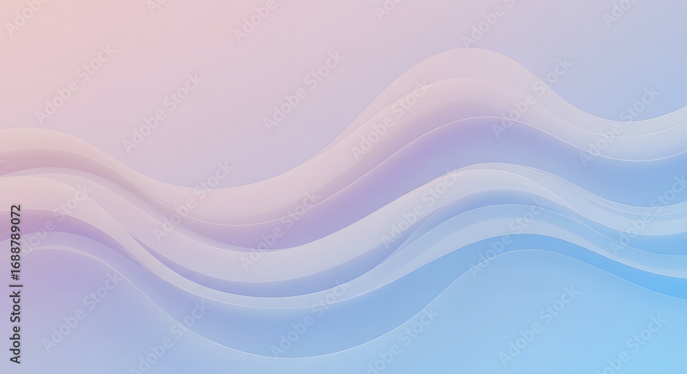 Poster abstract flowing wave background in pastel colors for digital designs and visual content