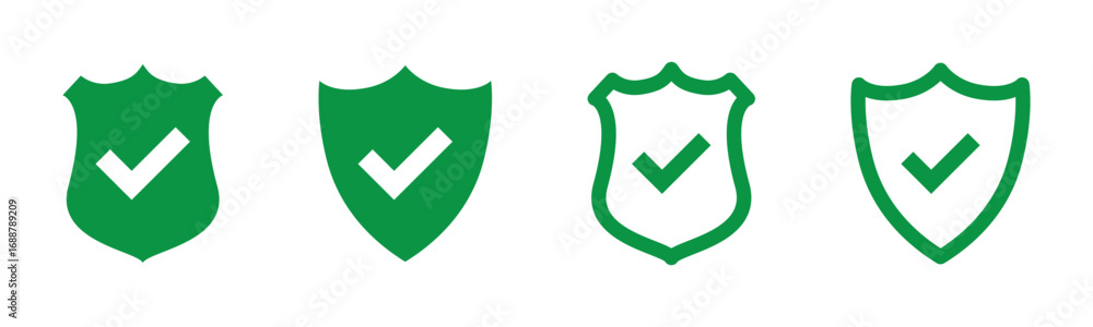 Aufkleber check box icon with correct, accept checkmark icons green tick box, check list circle frame - checkb