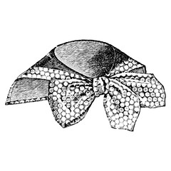 19th century fashion, 1900 fashion line drawing women fashion accessories