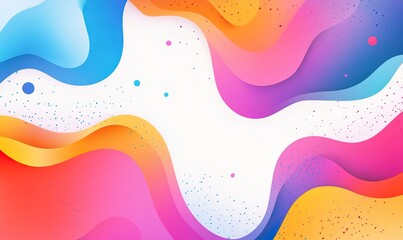 Abstract background with colorful shapes and a grainy texture on a white background, using a color palette of pink, purple, and blue, with a grainy gradient. 