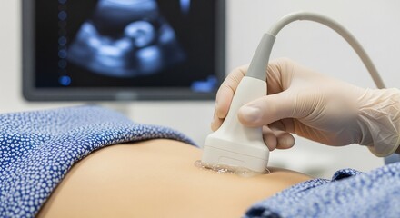 Prenatal Care Ultrasound Scan Examination for Healthy Pregnancy