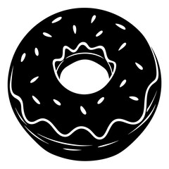 donut vector on white background