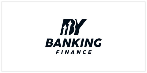 BY financial chart negative space