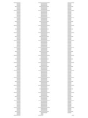 Height meter measure markup line ruler, vertical stadiometer scale. Kids height chart growth stickers for wall. 
