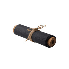 Rolled Up Yoga Mat Tied with Jute Twine