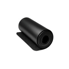 Rolled Black Rubber Sheet, Industrial Material, Flexible Polymer