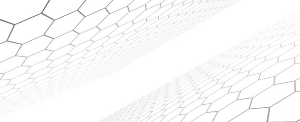 Abstract cube hexagon shape background. Vector banner design. Hexagons pattern. Geometric abstract background with simple hexagonal elements. Medical. Vector digital art banner.