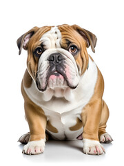 Obraz premium English bulldog isolated on a white background