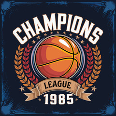  2d vector illustration sports vintage basketball design t shirt icon design celebrating a team's championship items logo ball soccer eagle animal ball 