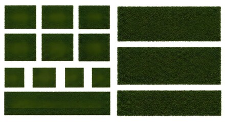 Green Grass Texture: A Collection of Diverse Sizes