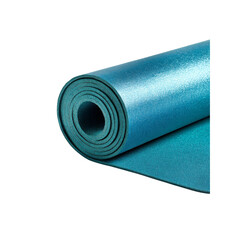 Rolled Teal Exercise Mat, Fitness Equipment, Yoga Mat