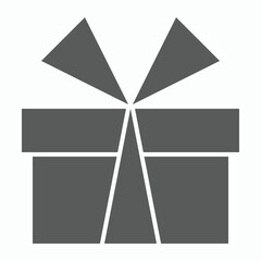 gift box icon, birthday box vector