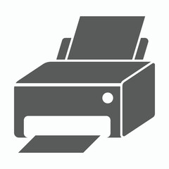 printer icon, fax vector