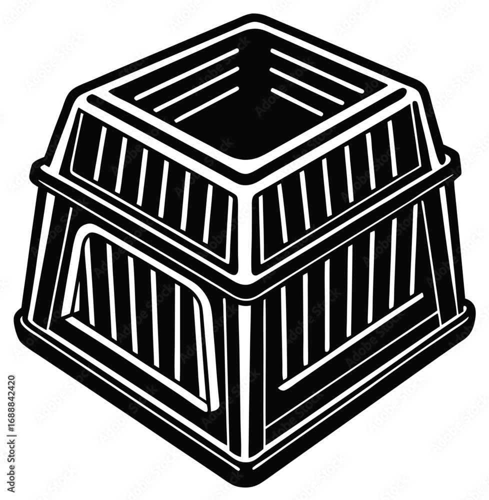 Poster bar code illustration with geometric pattern vector design