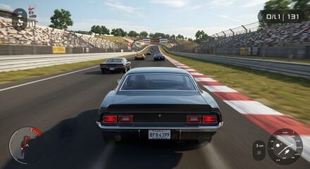 High-Speed Car Racing Gameplay Action