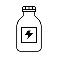 Simple design energy drink icon. Vector.
