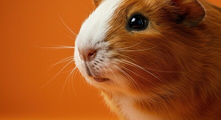 Close-up of a koi fish tail, displaying vibrant orange and white patterns, against a dark background.