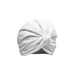 White Terry Cloth Hair Towel Turban for Women - Spa and Salon Hair Drying Wrap