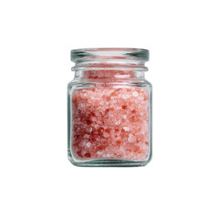 Pink Himalayan Salt in Glass Jar - Gourmet Spice Close-up