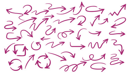 Arrows set arrows icon collection Set different arrows bend arrows vector