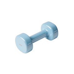 Light Blue Dumbbell for Fitness and Exercise - Studio Shot