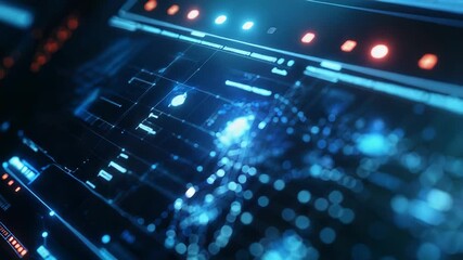 Futuristic interface displaying global network connections and data analysis - Powered by Adobe