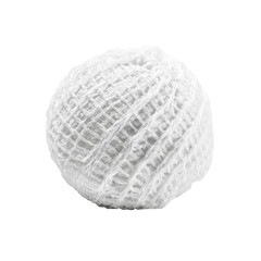 Abstract White Textured Sphere, Close-up Studio Shot