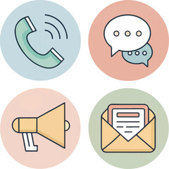 Video Production and Filming Icons for Digital Media Creation