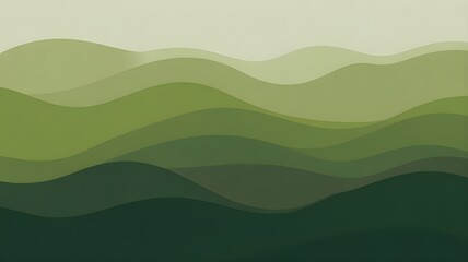 Forest Mist Gradient Background in Moss Green 8K