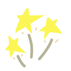 yellow star on white background
